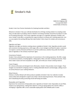 smokers hub pdf