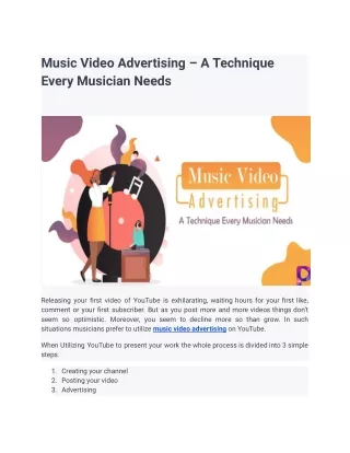 Music Video Advertising – A Technique