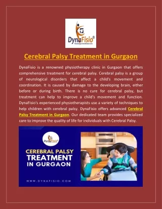 Cerebral Palsy Treatment in Gurgaon