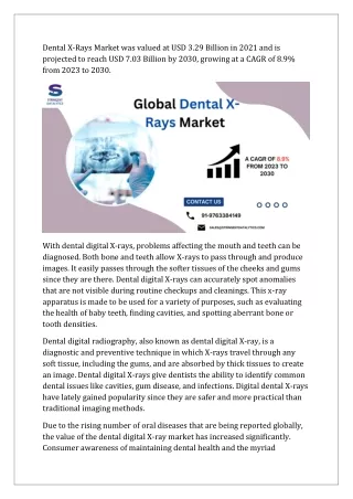 Dental X-Rays Market