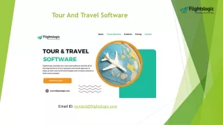 Tour And Travel Software