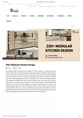 250  Modular Kitchen Design