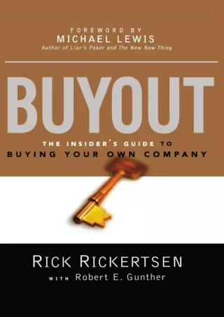 get [PDF] Download Buyout: The Insider's Guide to Buying Your Own Company