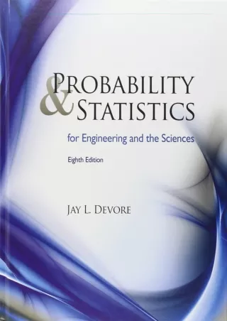 PDF/READ  Probability and Statistics for Engineering and the Sciences