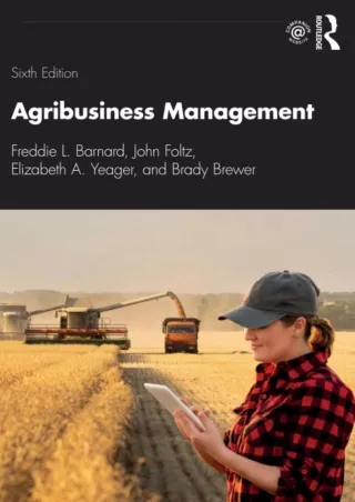 [READ DOWNLOAD]  Agribusiness Management