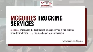 Box Truck Services – McGuires Trucking Services