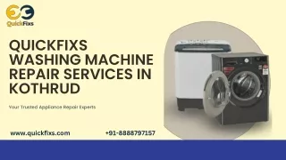 The best Washing Machine repair services in Kothrud.