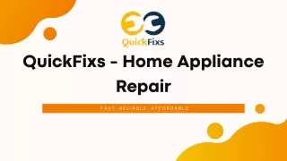 QuickFixs - Home Appliance Repair