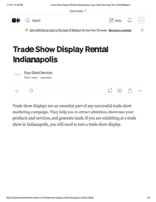 Trade show display rental Indianapolis - Expo Stand Services LLC