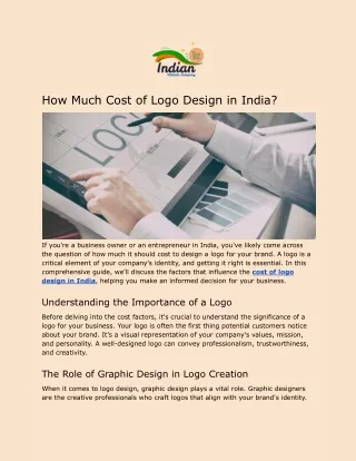 How Much Cost of Logo Design in India?