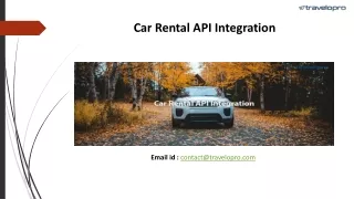 Car Rental API Integration