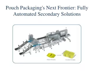 Automatic Secondary Packaging Solution for Pouches