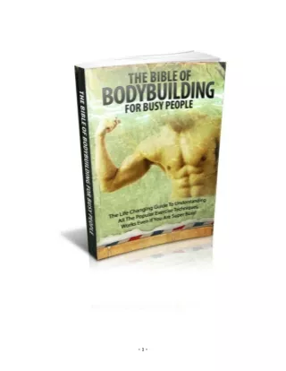 The Bible of Bodybuilding for Busy People