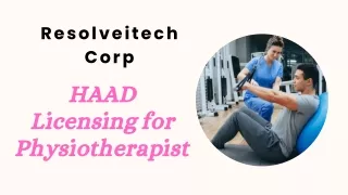 HAAD Licensing for Physiotherapist