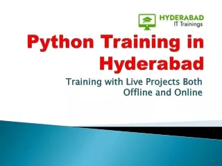 Python Training in Hyderabad