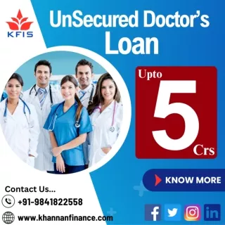 Unsecured Doctor's Loan In Chennai @ KFIS...!!!