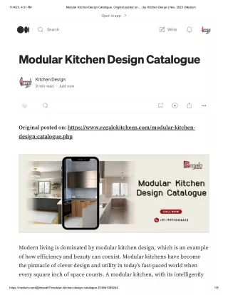 Modular Kitchen Design Catalogue