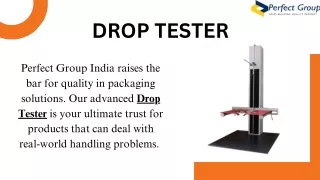 Drop tester | Perfect Group India