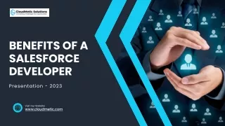 Benefits of a Salesforce Developer