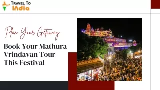 Book Your Mathura Vrindavan Tour This Festival