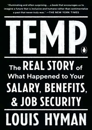 [PDF READ ONLINE] Temp: The Real Story of What Happened to Your Salary, Benefits