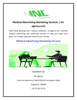 Medical Advertising Marketing Services | Inl-agency.com