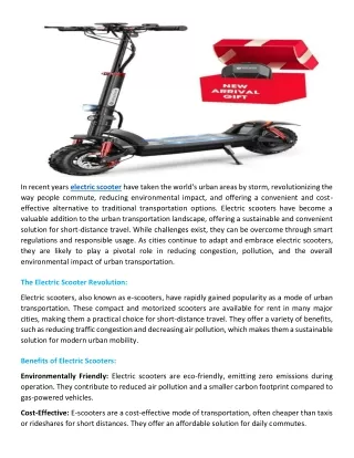 Best electric scooter adults and off road electric scooter