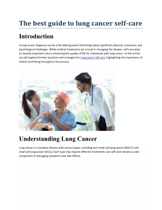 The-best-guide-to-lung-cancer self-care