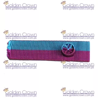 Military ribbon on rosette