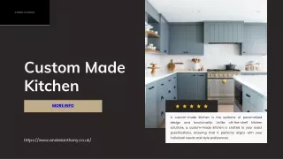 Crafting Custom Made Kitchens