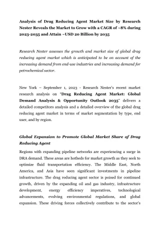 Drag_Reducing_Agent_Market
