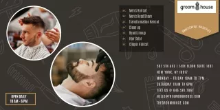 Get the Best Men's Haircut in NYC at The Groom House!