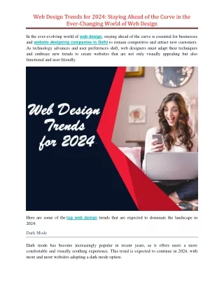 Web Design Trends for 2024