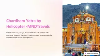 Chardham Yatra by Helicopter | Discover Spiritual Bliss with Aerial Views