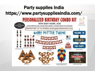 Best Birthday Party decorations in India