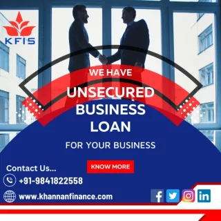UnSecured Business Loan In Chennai @ KFIS...!!!