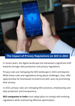 The Impact of Privacy Regulations on SEO in 2023