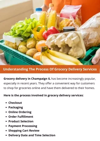 Understanding The Process Of Grocery Delivery Services