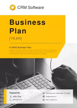 saas business plan example