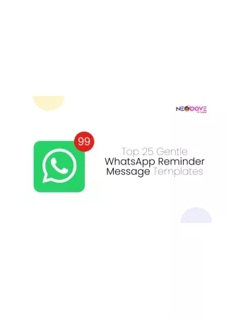 Top 25 Gentle WhatsApp Reminder Message Templates