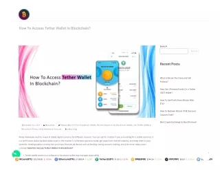 How To Access Tether Wallet In Blockchain?