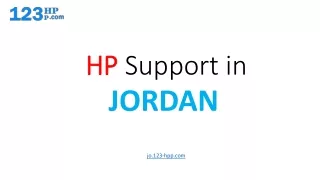 HP Support in Jordan