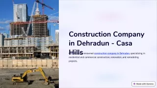Construction Company in Dehradun | Trusted Builders for Quality Projects