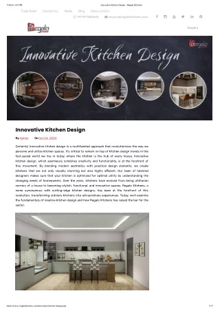 Innovative Kitchen Design