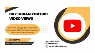 Buy Indian YouTube video Views - IndianLikes