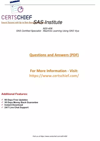 Latest A00-406 Updated Questions Answers PDF Dumps