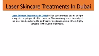 Laser Skincare Treatments
