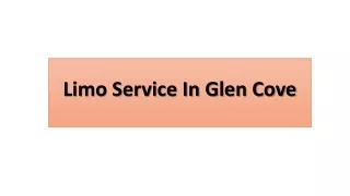 Limo Service In Glen Cove