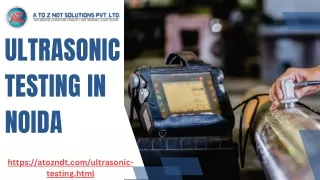 ULTRASONIC TESTING IN NOIDA