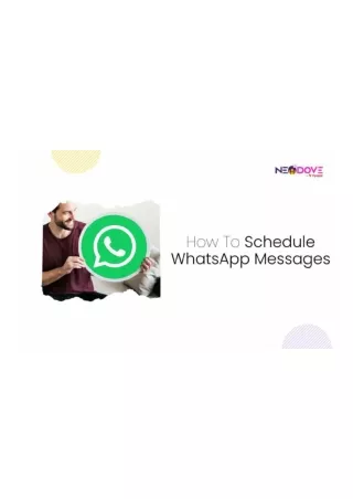 How To Schedule WhatsApp Messages